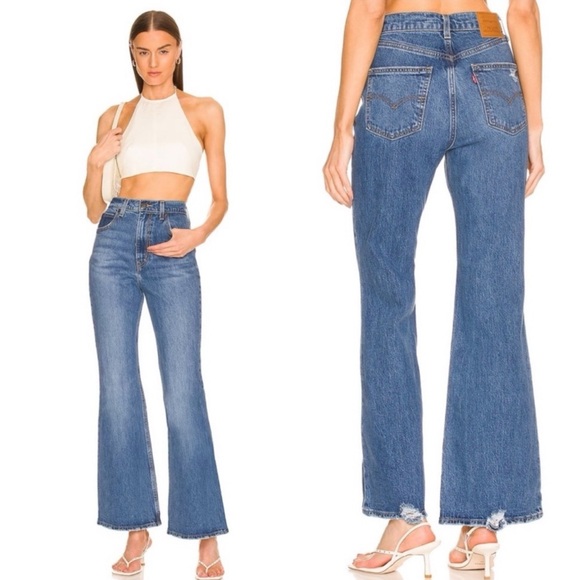 Levi's Premium 70'S High Rise Flare Women’s Jeans Size 27 X 30 - Picture 14 of 14